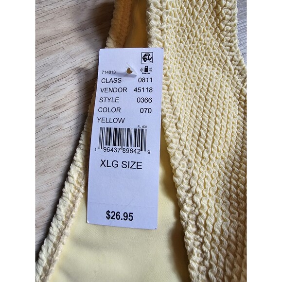 PACSUN SWIM ECO YELLOW BIKINI BOTTOM NWT SIZE XL - Picture 3 of 6
